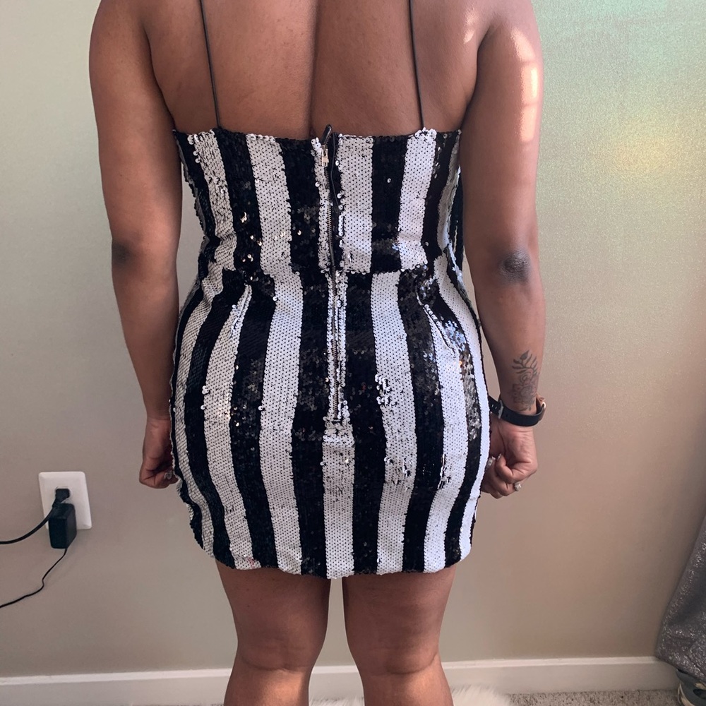 Sequenced mini party dress. Worn once